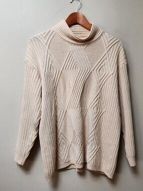 Lucia knit turtleneck sweater / L